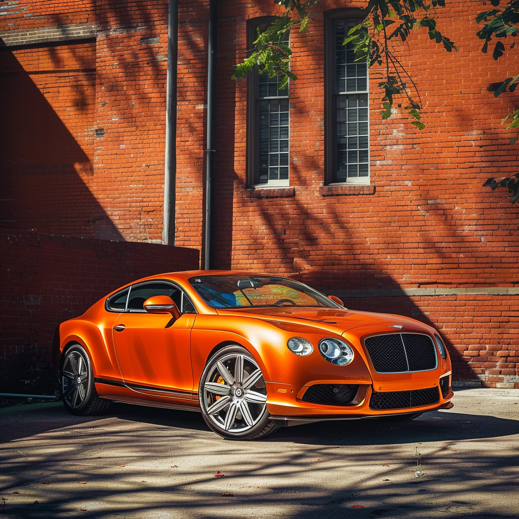 Bentley Continental GT Speed (2013) in front of a tall brick building