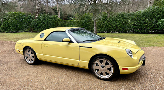 2002 Ford Thunderbird Auto LHD AW02 AVJ Yellow