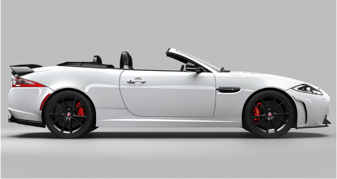 2012 Jaguar XKR-S Convertible from the side